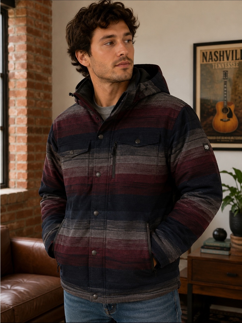 686 AUTHENTIC WOODLAND INSULATED JACKET BLACK YARN medium